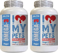 Dog Dry Skin Treats - Omega 3 Fatty ACIDS for Pets - Dogs and Cats - Premium Health - Omega 3 for Puppies - 360 Softgels (2 Bottles)