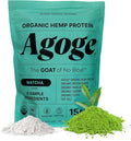 Agoge - USDA Organic Hemp Protein Powder The Goat of No Bloat NSF Certified for Sport All Flavor Essential Amino Acids Plant-Based Gluten Free for Women &amp Men (20 Servings) (Matcha)