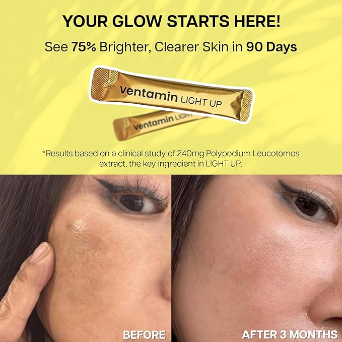 [3 Boxes] Light Up Sachet Antioxidant Supplement for Improving Skin Health and Glow (90 sachets)