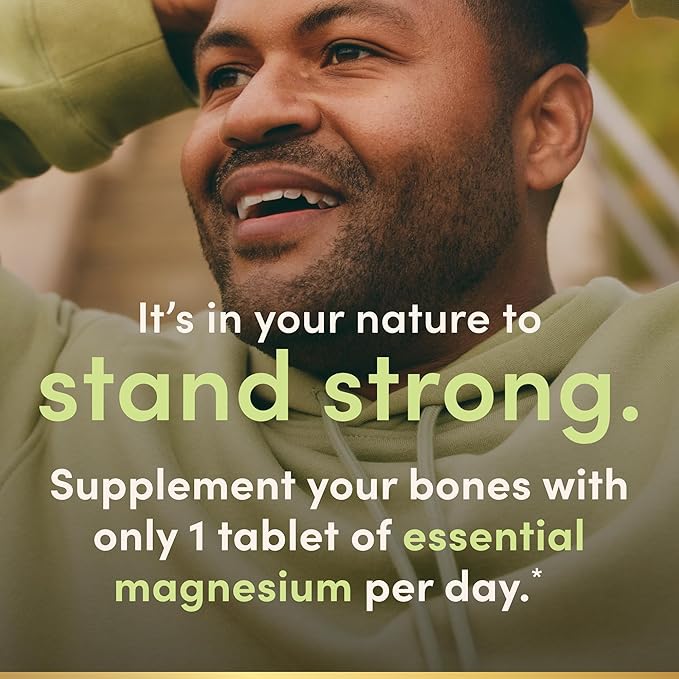 Nature's Bounty Magnesium Supplements 500mg TabletsSupport Bone &amp Muscle Health200 Count (Pack of 4)