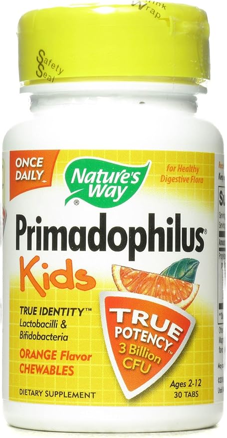 Nature'S Way Primadophilus Kids Orange - 30 Chewables