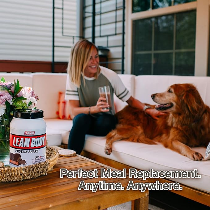 Labrada Lean Body Hi-Protein Meal Replacement Shake Molten Dark Chocolate Cake PACKAGING MAY VARY