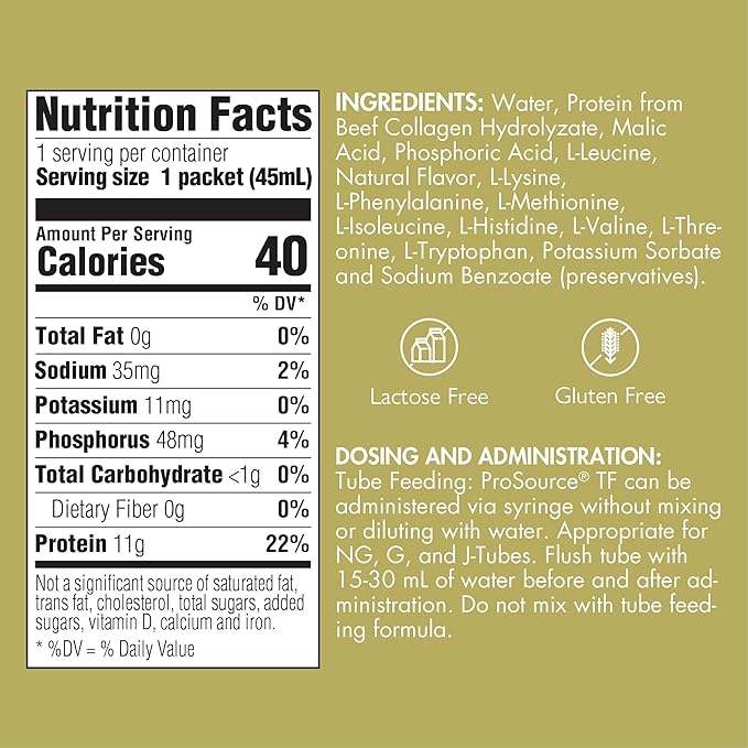 Medtrition ProSource TF Liquid Protein – 11 Grams Protein per 45 mL – Pack of 25