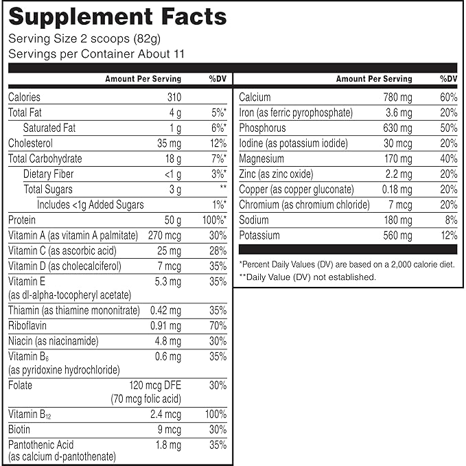 Muscle Milk Pro Series Protein Powder Supplement Slammin' Strawberry 2 Pound 11 Servings 50g Protein 3g Sugar 20 Vitamins &amp Minerals NSF Certified for Sport Packaging May Vary