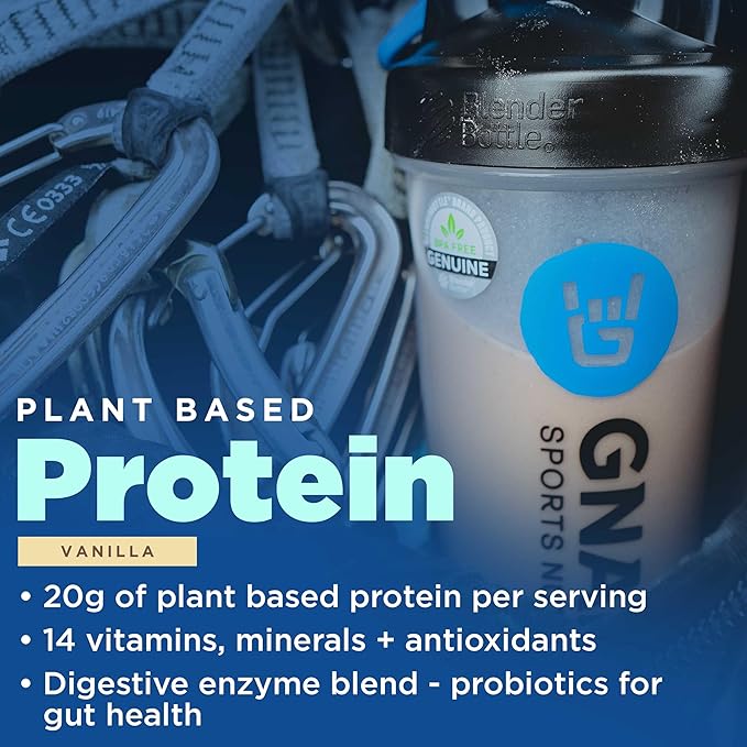 Gnarly Nutrition Performance Greens Blueberry Açai (11.64 oz) and Gnarly Vegan Plant Protein Meal Replacement - Vanilla (28.2oz)