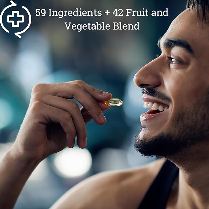 Men's Daily 7 Essentials &amp Adaptogen Complex Bundle - Complete Multivitamin Pack and Stress Adaptation Support for Men's Optimal Health