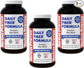 Yerba Prima Daily Fiber Formula 12 oz (3 Pack) - Soluble &amp Insoluble Dietary Fiber Supplement - Colon Health - Vegan Non-GMO Gluten-Free