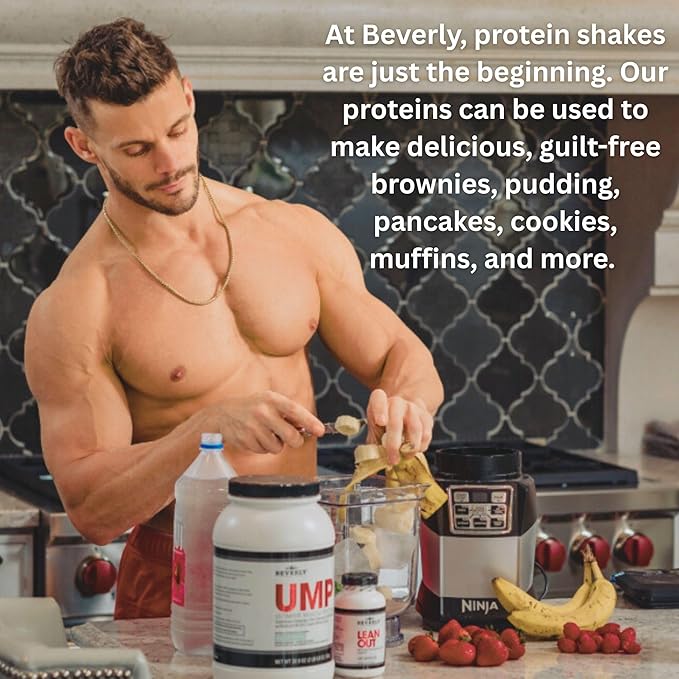 Beverly International UMP Protein Powder Graham Cracker. Unique Whey-Casein Ratio Builds Lean Muscle Support. Easy to Digest. No Bloat. (32.8 oz) 2lb .8 oz