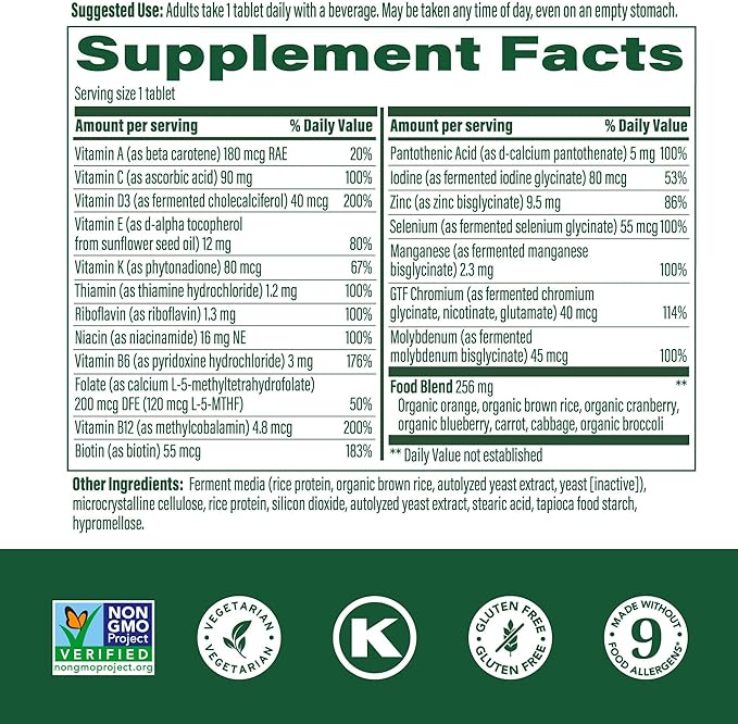 MegaFood Women's 55+ One Daily Multivitamin (90 Tablets) &amp Magtein Magnesium LThreonate (90 Capsules) Bundle - Supports Bones Energy &amp Immune System - Cognitive Support - Gluten Free &amp Ve