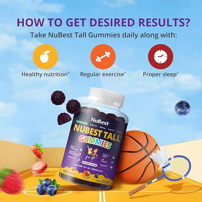 NuBest Tall Ultimate Growth Bundle: Family Pack Growth Supplements - Gummies Chewables &amp Capsules