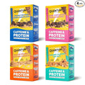 Quantum Energy Square: Energy Bar with Caffeine &amp 10g Protein. Delicious Healthy Snack On The Go. (Vegan Gluten-free Soy-free Dairy-free) (Variety Mega Pack)