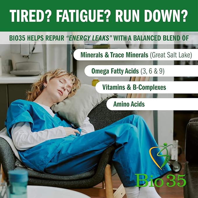 Bio-35 100ct Iron Gluten &amp Soy- Free Daily Multivitamin for Men &amp Women Wellness – High Potency Softgel with Trace Minerals Vitamin D3 Vitamin A Flax Seed Oil - Immune Support Digestion &