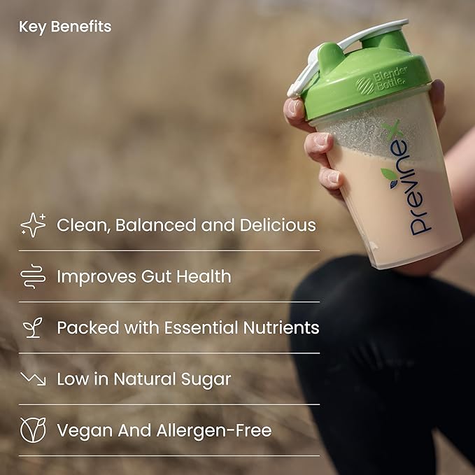 Nourify Plus Plant-Based Protein Shake - All Natural Vegan Protein Powder High Protein &amp Low Sugar Gluten Free Soy Free &amp Dairy Free Vanilla Protein Powder (27.7 oz)