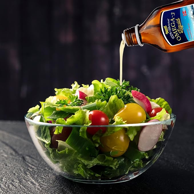 Sanniti 100% Natural Omega-3 Liquid | A Rich Source of EPA Fatty acids | Vitamins A &amp D3 | Product of Norway Sourced from Anchovies Sardines and Other Wild Fish 8.45 fl. oz