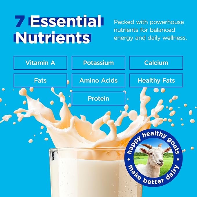 Grass Fed Whey Protein Powder Vanilla 1.5 lb – Made from Goat Milk Easy to Digest Clean Taste Non-GMO Gluten-Free &amp Versatile Vanilla Whey Protein Powder Made in USA