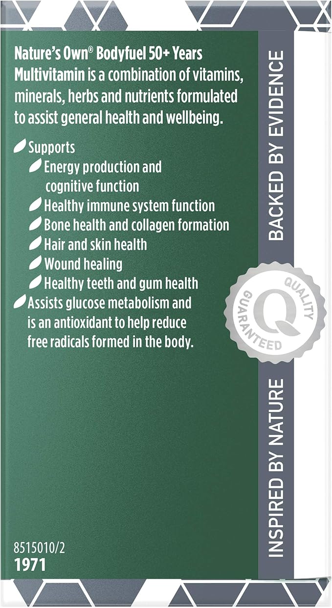 Nature's Own Bodyfuel 50+ Multivitamin 60 Tablets