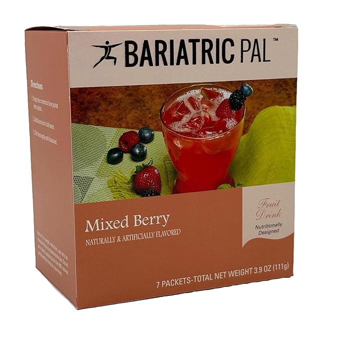 BariatricPal 12g Protein Sugar-Free Fruit Drink - Mixed Berry (6-Pack)