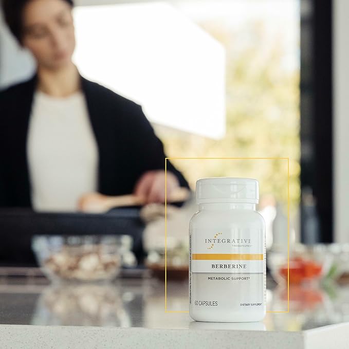 Integrative Therapeutics Berberine - Supports Metabolic Health &amp Cellular Energy Metabolism - Practitioner-Trusted Quality - Dairy-Free &amp Gluten-Free - 120 Capsules (120 Servings)