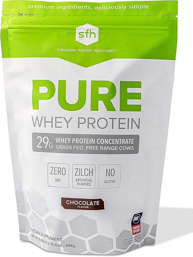SFH Health &amp Wellness Bundle Pure Whey Chocolate Protein Powder and Super Omega 3 Fish Oil