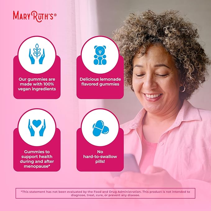 MaryRuth's Multivitamin for Women 40+ | Sugar Free | Vegan Womens Vitamins | Immune Support | Daily Women's Multivitamin + Chasteberry | Hair Skin and Nail Gummy Vitamins for Women | 60 Count