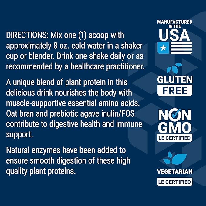 Life Extension Wellness Code® Plant Protein Complete &amp Amino Acid Complex (Vanilla) Plant-Based Protein Powder Plus branched-Chain Amino acids Gluten-Free Non-GMO Vegetarian 450 Grams