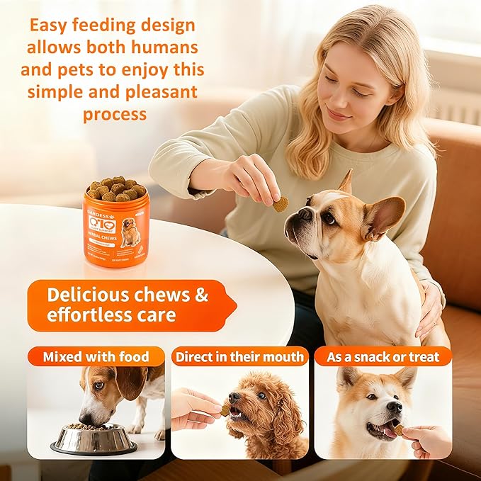 CoQ10 Heart Chew for Dogs Support Dogs Heart Health Cognitive &amp Energy CoQ10 Chews for Cardiovascular &amp Gum Health &amp antioxidant Protection Bacon Flavor 240 Count (2 Packs/Trust it)