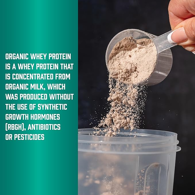 NOW Foods Sports Nutrition Certified Organic Whey Protein 19 g Unflavored Powder 1-Pound