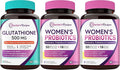 Doctor's Recipes Value Bundle (180 Capsules): Glutathione for Liver &amp Immune Support + Women's Probiotics with Cranberry