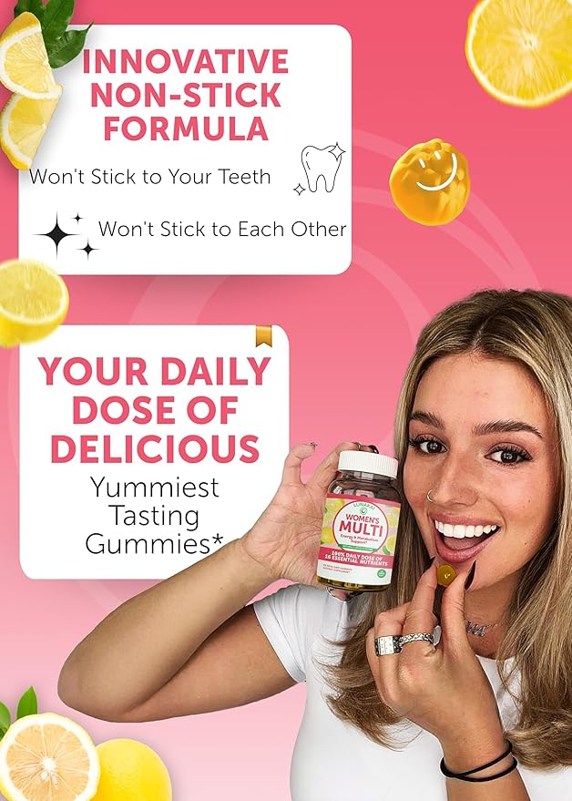 Lunakai USA Made Women’s Multi &amp Ashwagandha Gummies Bundle – 16 Essential Nutrients &amp KSM-66 Extract – 60 Ct Each