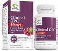 Terry Naturally Clinical OPC Heart - Heart Health Supplement with Magnesium Vitamin B6 Grape Seed Extract - Dietary Supplement for Artery Health &amp Circulation - 60 Capsules