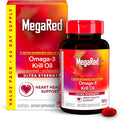 MegaRed Ultra Strength 1000mg Omega-3 Krill Oil Supplement with EPA/DHA Astaxanthin &amp Phospholipids No Fish Oil Aftertaste Supports Heart Brain Joint and Eye Health 60 Count Softgels.