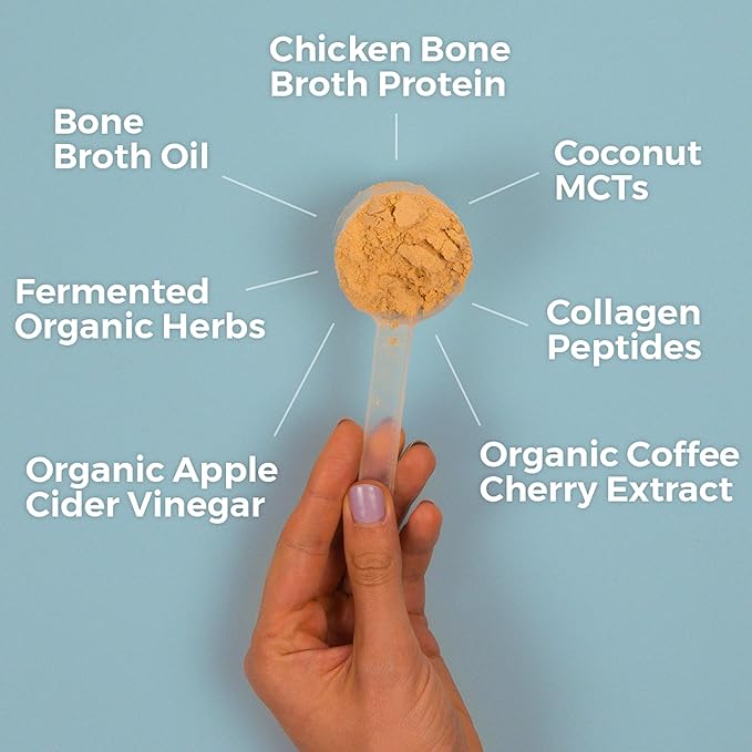 Ancient Nutrition Keto Protein Powder KetoPROTEIN with Fats from Bone Broth and MCT Oil Vanilla 18g Protein 11g Fat Per Serving Gluten Free 17 Servings