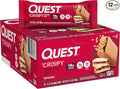 Quest Nutrition Crispy Peanut Butter &amp Jelly 16g Protein Bar 2g Sugar 4g Net Carbs Gluten Free Snack Keto Friendly 12 Count