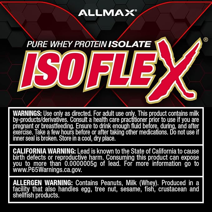 ALLMAX ISOFLEX Pure Whey Isolate Protein Powder - Gluten Free Low Lactose Sugar-Free - High-Protein Clean Keto-Friendly for Pre Post Workout Supplement for Women and Men | Orange Dreamsicle 2lb