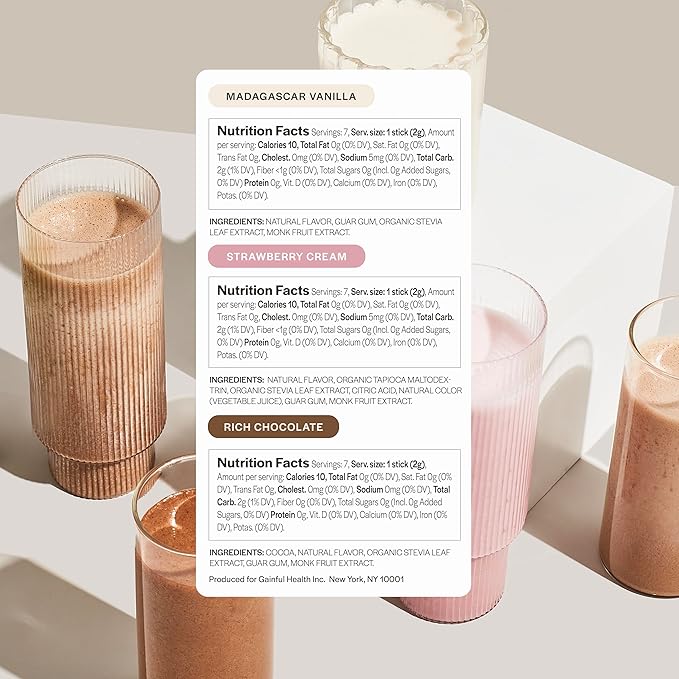 Gainful Isolate Only Whey Protein Powder + Neapolitan Flavor Bundle 25g Clean Protein Supports Lean Muscle and Recovery Virtually Lactose-Free Ultra Versatile 14 Servings + 14 Flavor Sticks