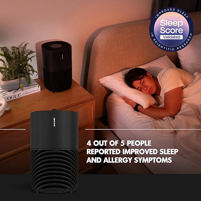 PuroAir 130i HEPA Air Purifiers for Home Pets - Covers Up To 600 Sq Ft - Filters Up To 99.9% of Pollutants Smoke Pollen Dust - Quiet HEPA Air Filter - Air Purifiers for Bedroom (2 Pack)