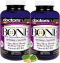 (Pack of 2) Calcium 1000 Milligrams with 4000 Milligrams MCHC for Complete Calcium Maximum Bone Strength Support by Doctors Nutra Nutraceuticals Plus K1. K2 Magnesium Vitamin D Zinc and More