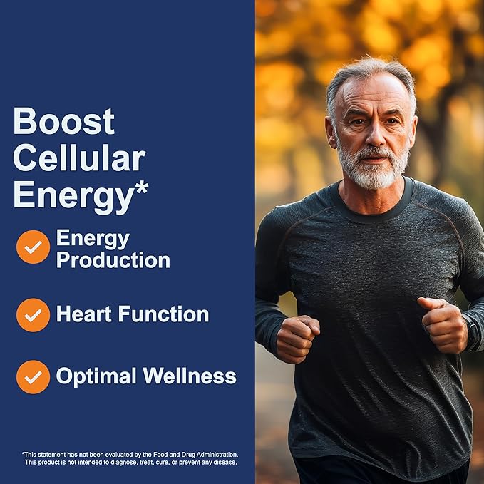 Carlson - Co-Q10 Co-Enzyme Q10 100 mg Energy Production &amp Heart Function 200 Softgels