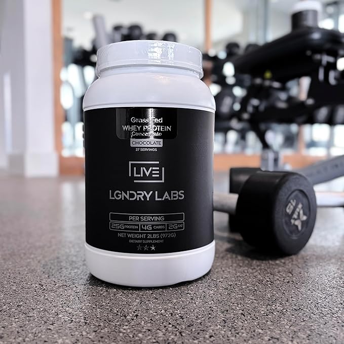 Grass-Fed Chocolate Whey Protein Powder | Organic Non GMO No Soy and Gluten Free - 27 Servings | NSF Certified for Sport (Chocolate)