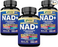NAD+ Supplement with Liposomal NAD+ Nicotinamide Riboside Magnesium Vitamin B3 &amp B12 Resveratrol Turmeric Ashwagandha Lion’s Mane10-in-1 Extra Strength (3 Pack)