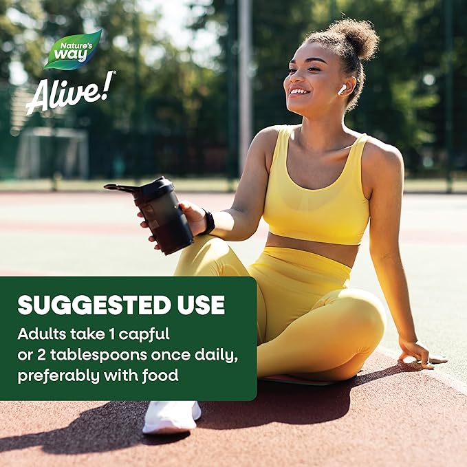 Nature's Way Alive! Max Potency Complete Liquid Multivitamin for Women and Men with Antioxidant Beta Carotene Vitamins C &amp E and Food-Based Blends Citrus Flavored 30.4 Fl Oz