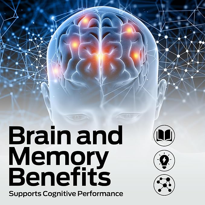 Ultra Max Natural Organic 4 in 1 Brain Supplements for Memory and Focus Immune Support Anti-Aging Dietary Supplements