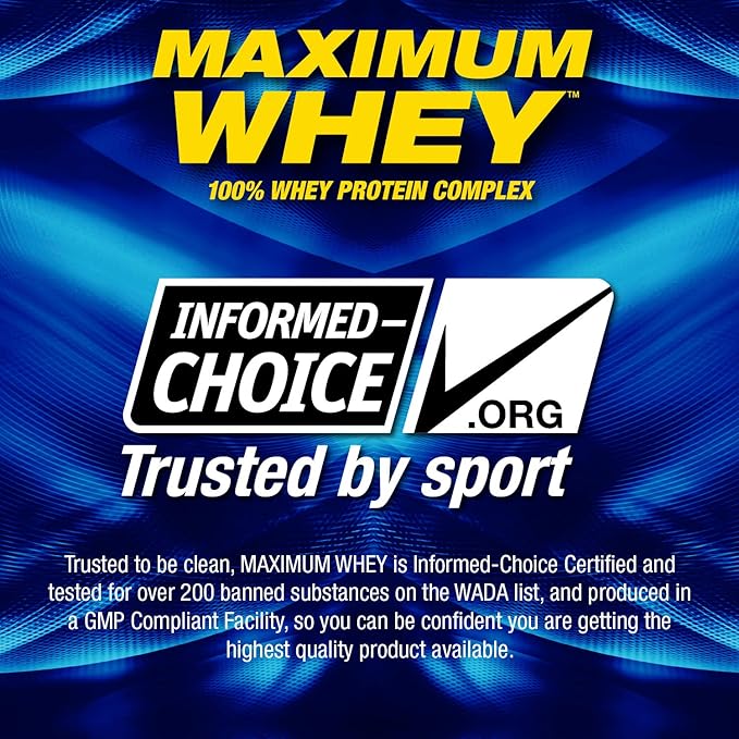 Maximum Human Performance Maximum Whey Protein 25g Fast Acting Delicious Tasting Protein Enhances Strength &amp Speeds Recovery Milk Chocolate 62 Servings 5 Pound