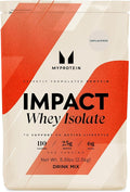 Myprotein Impact Whey Protein Isolate 5.5 Lbs (81 Servings) Unflavored 25g Protein 3.5g Glutamine &amp 6g BCAA Per Serving