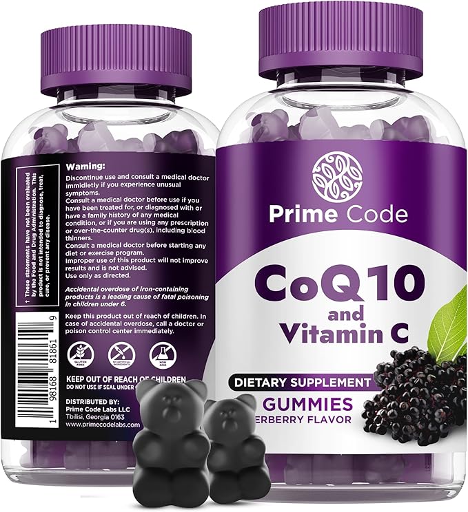 Prime Code Calcium Gummies for Women &amp Men with Magnesium Vitamin B12 Vitamin K2 &amp Vitamin D3 CoQ10 200mg &amp Vitamin C 250mg Gummies
