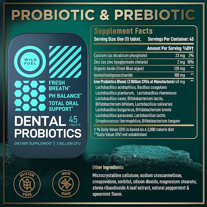 WILD FUEL Probiotic and Prebiotic Dental and Digestive Health Bundle