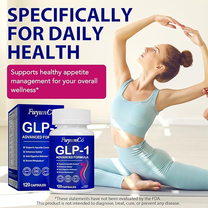 GLP 1 Supplement GLP-1 Probiotic for Appetite Regulate &amp Gut Health Reduce Hunger &amp Cravings for Digestive Promote GLP-1 Production &amp Support Weight Management Vegan for Women &amp Me