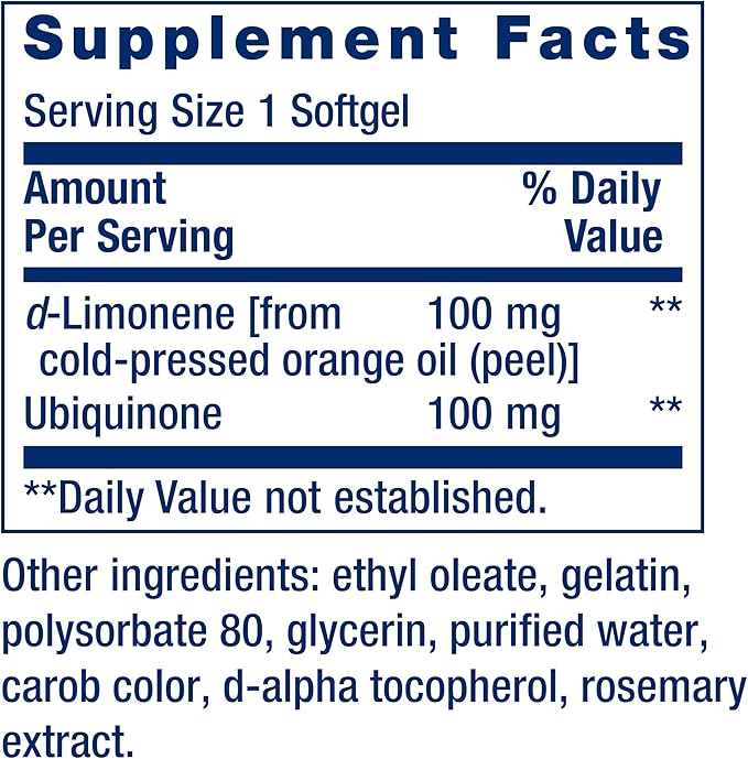Life Extension CoQ10 60 Softgels and Vitamin D3 5000 IU 60 Softgels Bundle
