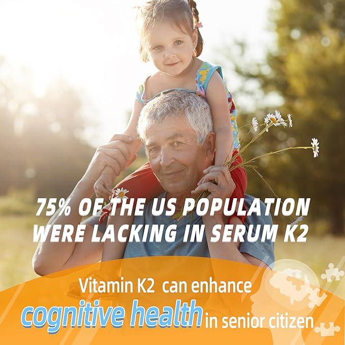 Vitamin K2 MK-7 Gummies 100mcg Supplement for Bone &amp He-Art Support +Iron Gummies Iron Supplement for Women 27mg Ferrous Sulfate