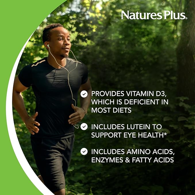 NaturesPlus Ultra Source of Life Liquid - 30 fl oz - Mango Pineapple Flavor - Multivitamin Supplement with Vitamin D3 and Lutein - Vegetarian Gluten-Free - 30 Servings